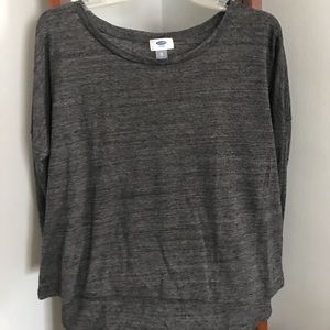 Old Navy Gray 3/4 Sleeve